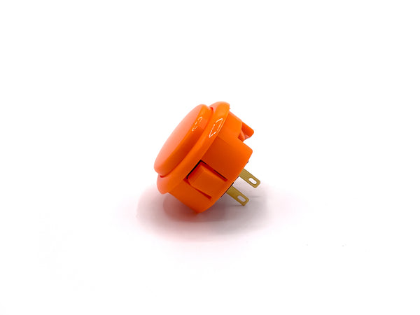 セイミツ工業 PS-15-KEIKOU-O 30mm 押しボタン 蛍光オレンジ